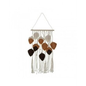 Decorazione da Parete Versa Marrone Fogli 80 x 40 cm