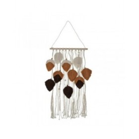 Decorazione da Parete Versa Marrone Fogli 80 x 40 cm