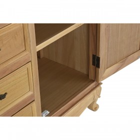 Credenza DKD Home Decor Naturale 124,5 x 39 x 201,8 cm Abete Alluminio Legno MDF