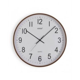 Orologio da Parete Versa Plastica Quarzo Legno MDF 5,2 x 50 x 50 cm
