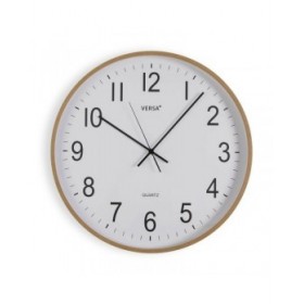Orologio da Parete Versa Plastica Quarzo Legno MDF 5,2 x 50 x 50 cm