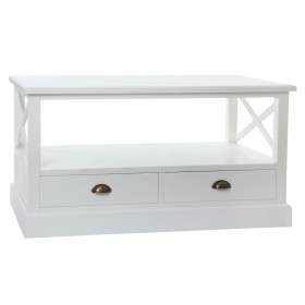 Tavolino da Caffè DKD Home Decor Bianco Legno (108 x 48 x 56,5 cm)
