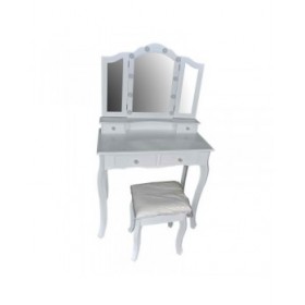 Toeletta Versa Bianco Legno MDF 40 x 139 x 80 cm