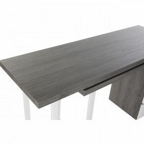 Scrivania DKD Home Decor Naturale Grigio Metallo MDF (150 x 120 x 75 cm)