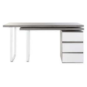 Scrivania DKD Home Decor Naturale Grigio Metallo MDF (150 x 120 x 75 cm)