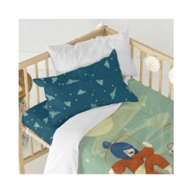Set di copripiumino HappyFriday Mr Fox The warrior Multicolore Culla Neonato 2 Pezzi