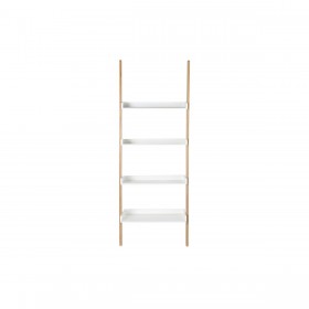 Scaffale DKD Home Decor Bianco Naturale Bambù Legno MDF 57 x 30 x 152 cm (1)