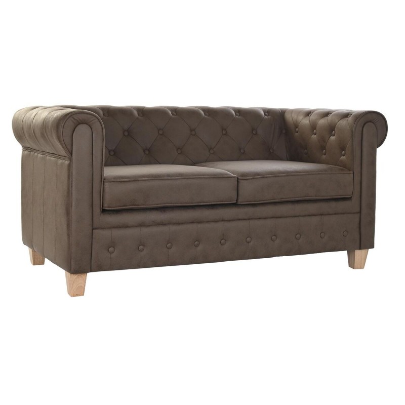 Divano DKD Home Decor 151 x 82 x 70 cm Naturale Legno Marrone Vintage