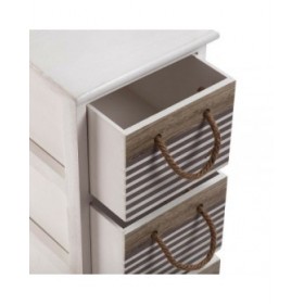 Cassettiera Versa Tabo Tessile Legno di paulownia 32 x 81 x 26 cm