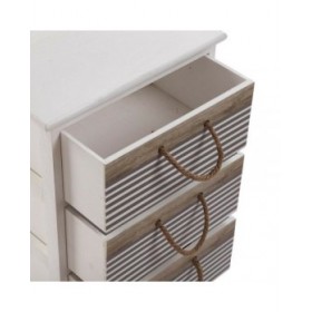 Cassettiera Versa Tabo Tessile Legno di paulownia 29 x 58 x 40 cm