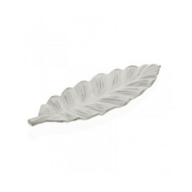 Centrotavola Versa Bianco Foglio 16,5 x 3,5 x 50 cm