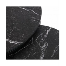 Set di 2 tavoli Versa Aurea 48 x 48 x 42 cm 80 x 80 x 48 cm
