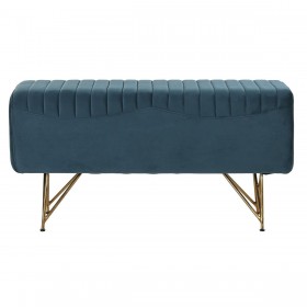 Panca DKD Home Decor   90 x 31 x 47 cm Metallo Turchese
