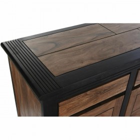 Credenza DKD Home Decor Nero Naturale Acacia