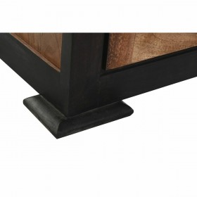 Credenza DKD Home Decor Nero Naturale Acacia