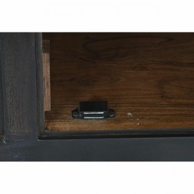 Credenza DKD Home Decor Nero Naturale Acacia