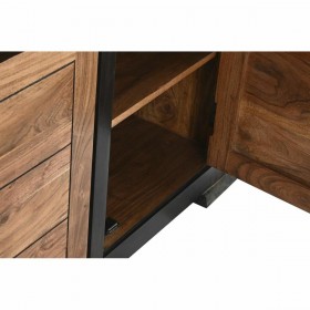 Credenza DKD Home Decor Nero Naturale Acacia