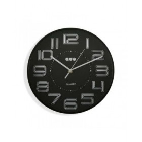 Orologio da Parete Versa Nero polipropilene 3,7 x 30 x 30 cm