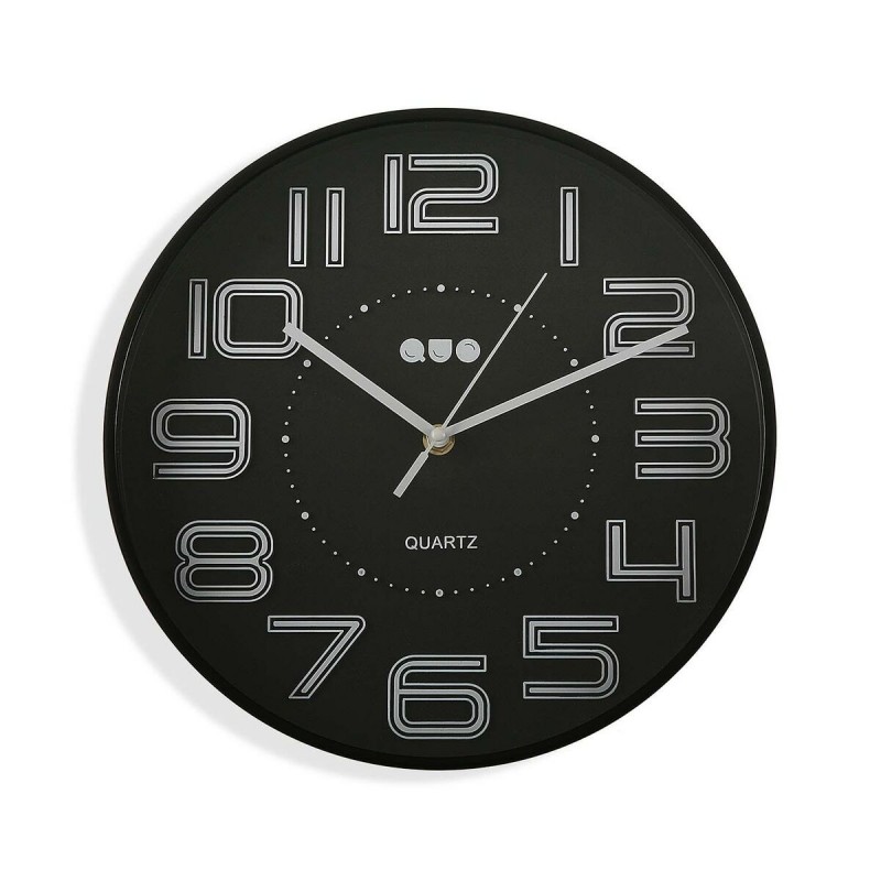 Orologio da Parete Versa Nero polipropilene 3,7 x 30 x 30 cm