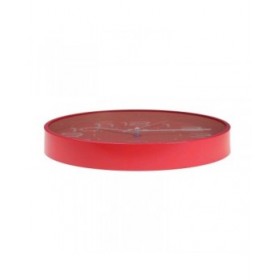 Orologio da Parete Versa Rosso Plastica 3,7 x 30 x 30 cm