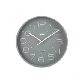 Orologio da Parete Versa Grigio Plastica 3,7 x 30 x 30 cm