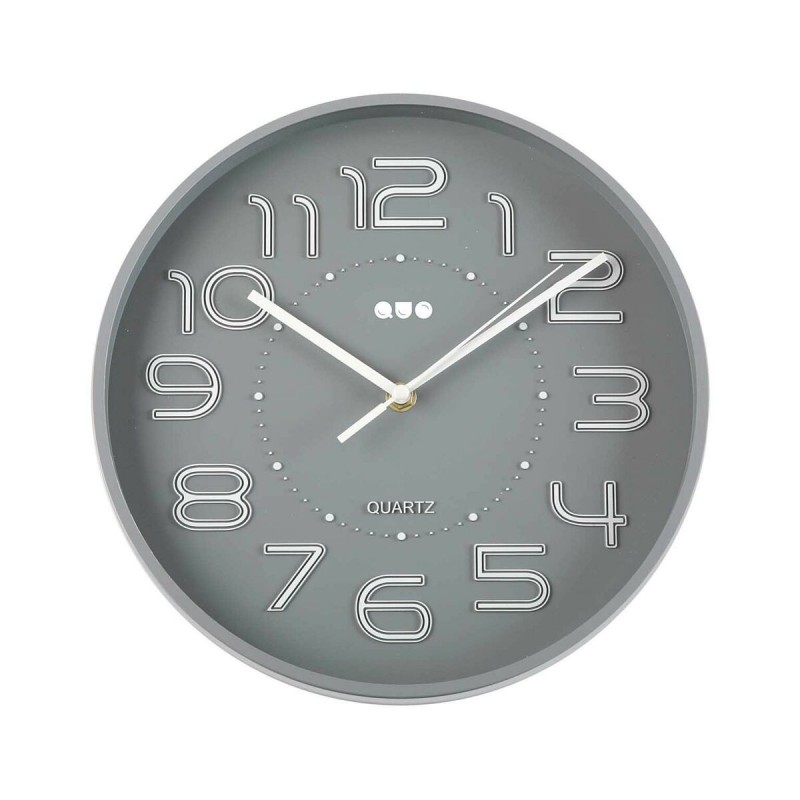 Orologio da Parete Versa Grigio Plastica 3,7 x 30 x 30 cm