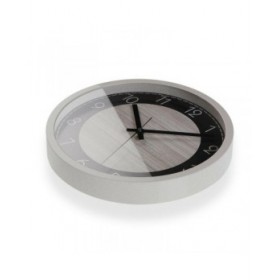 Orologio da Parete Versa Nero Legno 4,2 x 30 x 30 cm