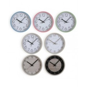 Orologio da Parete Versa Nero Legno 4,2 x 30 x 30 cm