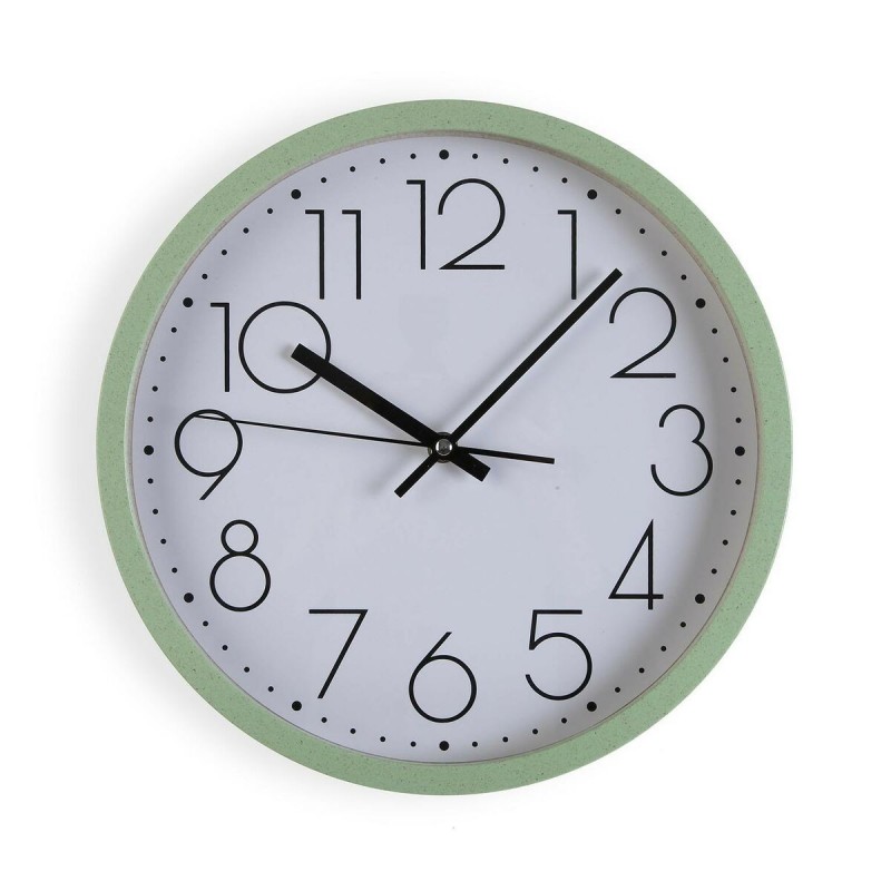 Orologio da Parete Versa Verde Legno 4,2 x 30 x 30 cm