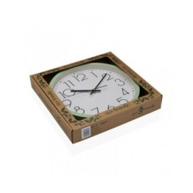 Orologio da Parete Versa Verde Legno 4,2 x 30 x 30 cm