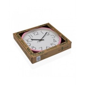 Orologio da Parete Versa Rosa Legno 4,2 x 30 x 30 cm