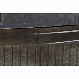 Panca DKD Home Decor Grigio Metallo 117 x 42 x 47 cm