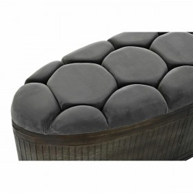 Panca DKD Home Decor Grigio Metallo 117 x 42 x 47 cm