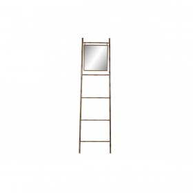 Portasciugamani da Terra DKD Home Decor Specchio Metallo Senape (55 x 3 x 190 cm)