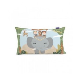 Fodera per cuscino HappyFriday Mr Fox World Trip Multicolore 50 x 30 cm