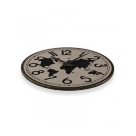 Orologio da Parete Versa Metallo Mappamondo 4 x 40 x 40 cm