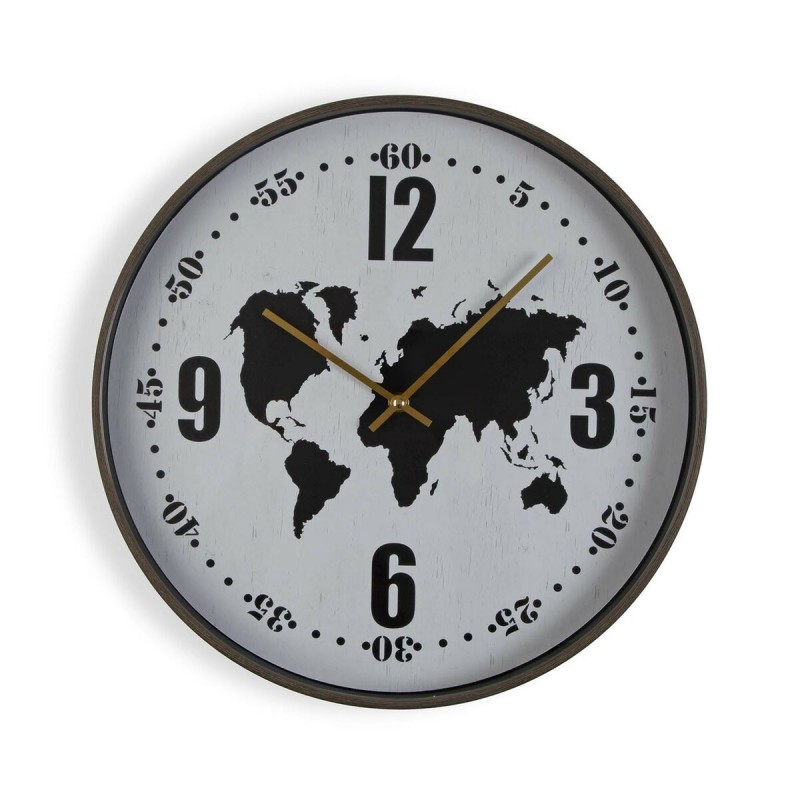 Orologio da Parete Versa Metallo Mappamondo 4,1 x 40,6 x 40,6 cm