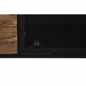 Mobile TV DKD Home Decor 144,5 x 40 x 51 cm Nero Arancio Legno Riciclato Pino