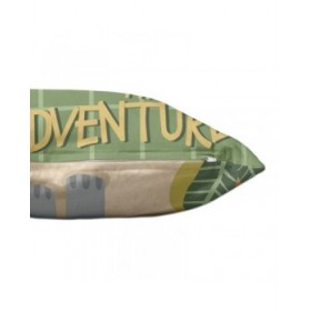 Fodera per cuscino HappyFriday Mr Fox World Trip Multicolore 50 x 30 cm
