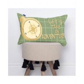 Fodera per cuscino HappyFriday Mr Fox World Trip Multicolore 50 x 30 cm