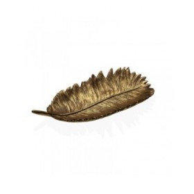 Centrotavola Versa Dorato Piuma 12,8 x 4,2 x 27 cm