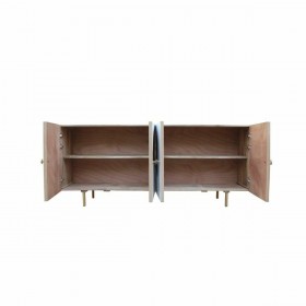 Credenza DKD Home Decor Bianco Marrone Dorato Metallo Legno di mango 177 x 45 x 75 cm