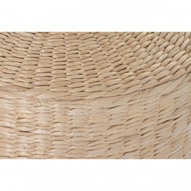 Poggiapiedi DKD Home Decor Naturale 44 x 44 x 19 cm 44 x 44 x 20 cm (2 Unità)