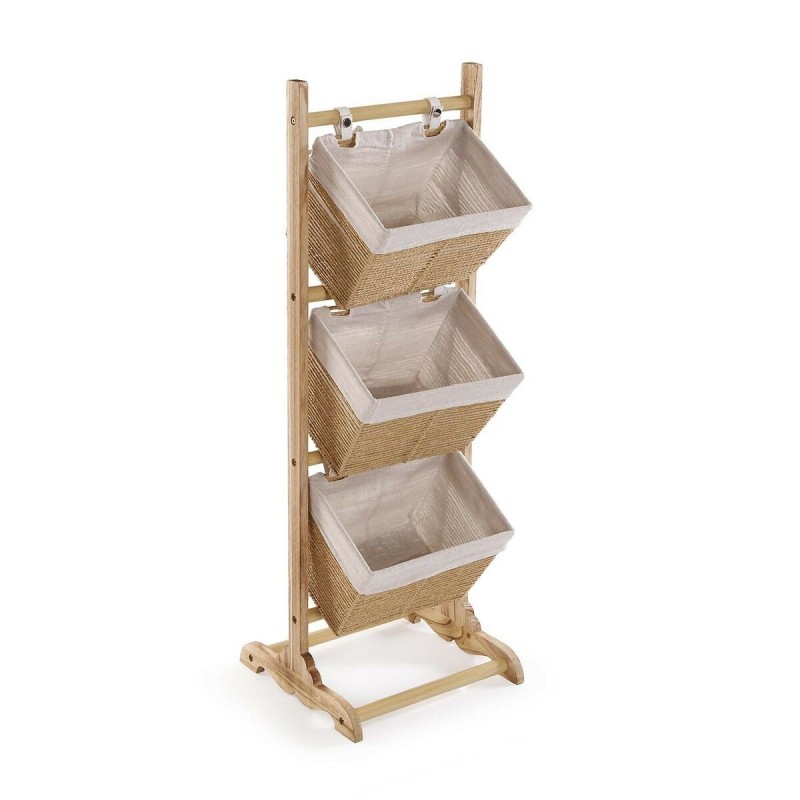 Scaffale da Bagno Versa Zenit Marrone 35 x 102 x 35 cm