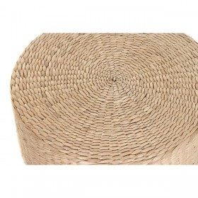 Poggiapiedi DKD Home Decor Naturale 44 x 44 x 19 cm 44 x 44 x 20 cm (2 Unità)