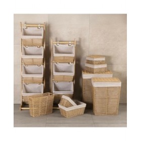 Scaffale da Bagno Versa Zenit Marrone 35 x 125 x 35 cm