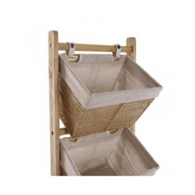 Scaffale da Bagno Versa Zenit Marrone 35 x 125 x 35 cm