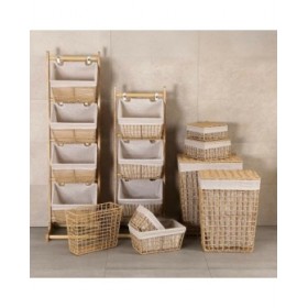 Cesto per i Panni Versa Nadir Marrone Alghe marine 22 x 15 x 32 cm