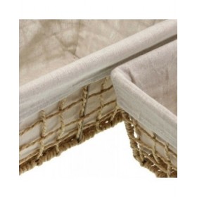 Cesto per i Panni Versa Nadir Marrone Alghe marine 22 x 15 x 32 cm