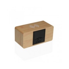 Orologio-Sveglia Versa Legno MDF Minimalista 7 x 7 x 15 cm